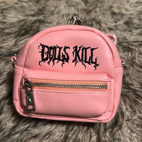 Dolls Kill pink mini backpack - Picture 2 of 5